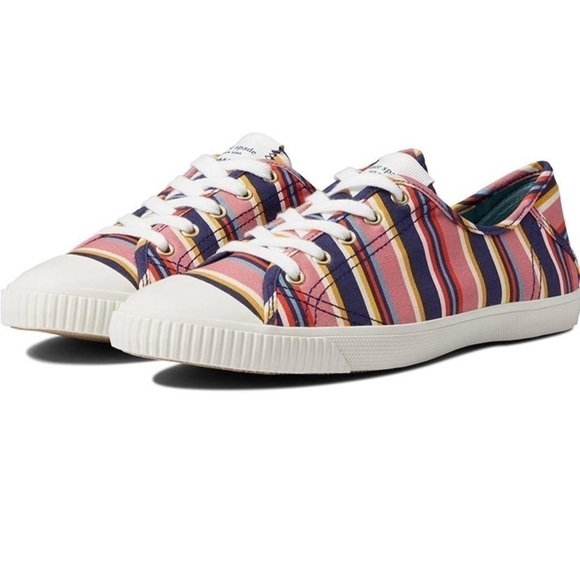 Kate Spade ♠️ New York Tennison Sidewalk Stripe Sneakers - NWT - Picture 1 of 12
